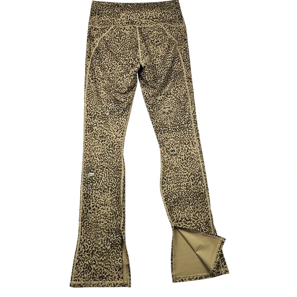 NWT Fabletics PowerHold Define Split Hem Pant Leopard Print High Waist Leggings - Picture 12 of 14